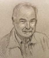 Chung Chee Kit sketched a portrait for Tom McCoy of AMFELS