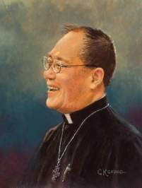 Oil Painting of Rev Malcolm Tan